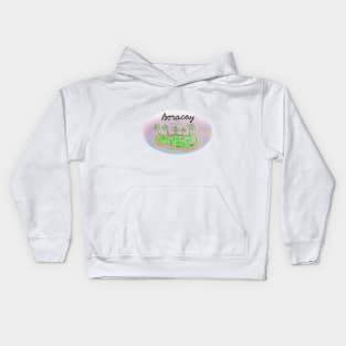 Boracay watercolor Island travel, beach, sea and palm trees. Holidays and rest, summer and relaxation Kids Hoodie